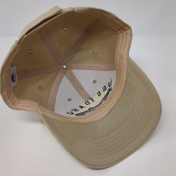 USS Idaho SSN 799 Strapback Hat Tan One Size Adjustable Embroidered 6 Panel - Picture 6 of 9